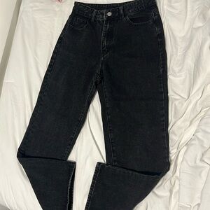 Black Straight Legged Jeans